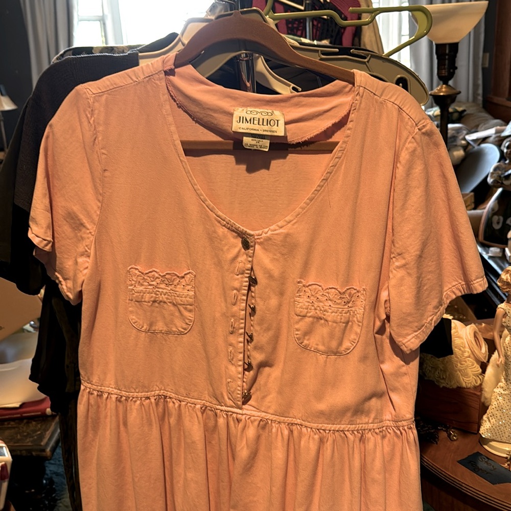 Vintage Pink cotton Dress